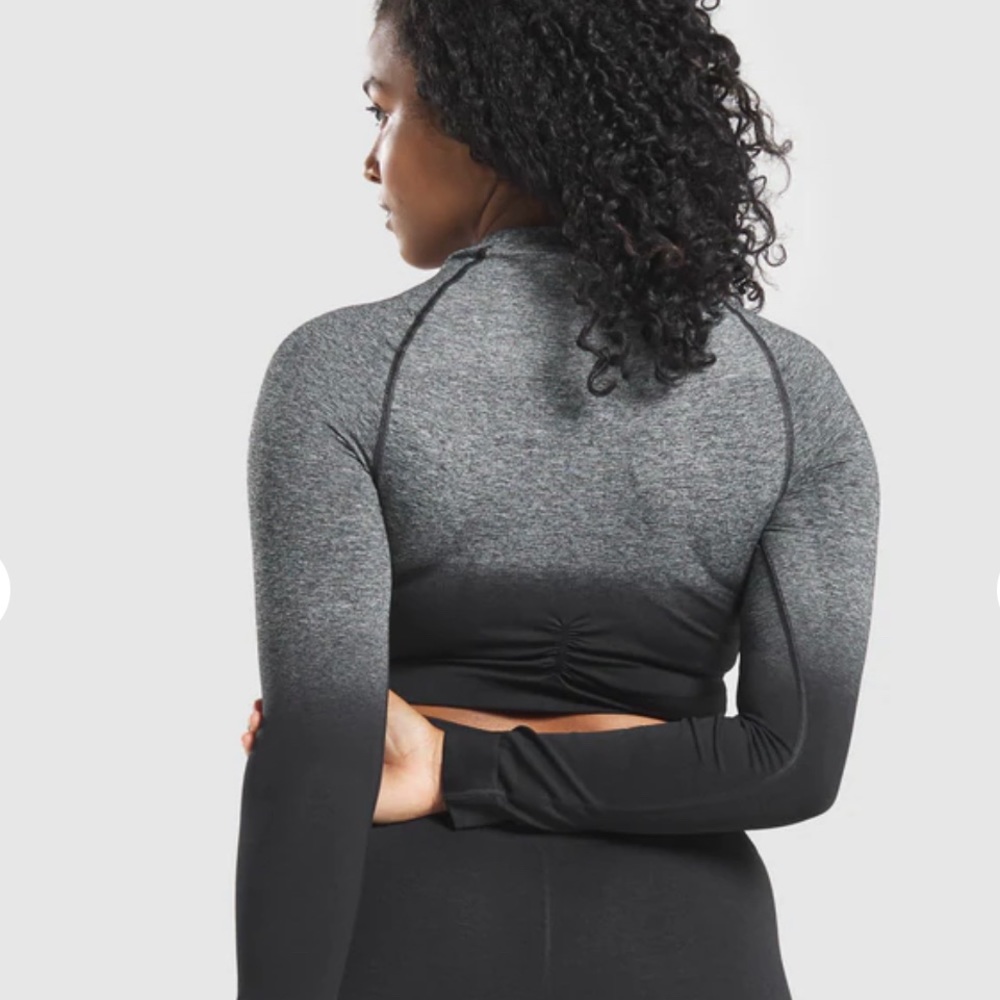 Gymshark ombré long sleeve crop top NWT - Picture 4 of 4